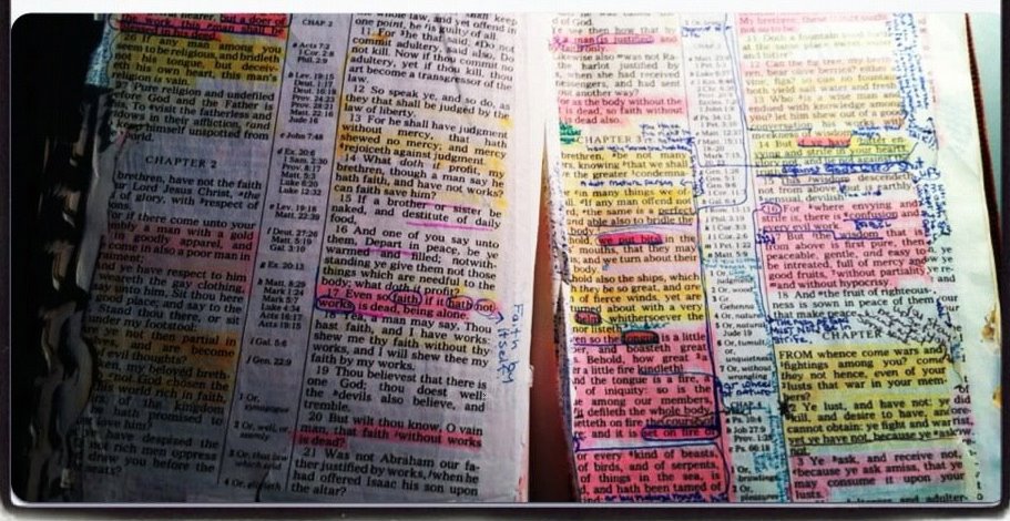 marked up bible